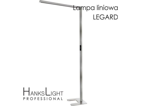 Gulvlampe HanksLight LED-lampe,,stående,alu,1200*2146mm,opp21W/ned36W,4000K