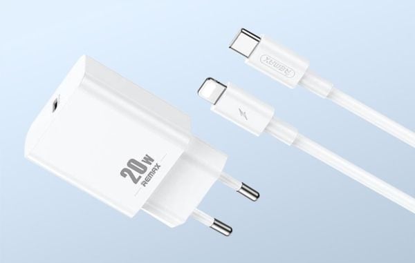 Remax NETWORK REMAX PRIME II SERIES 20W RP-U5 lader + USB-C/LYNKABEL 1M