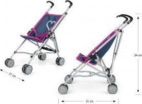 Milly Mally dukkevogn Julia Prestige Navy