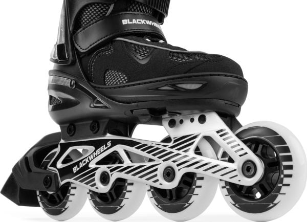 Blackwheels säädettävät rullat Flex Pro sort koko 38-41