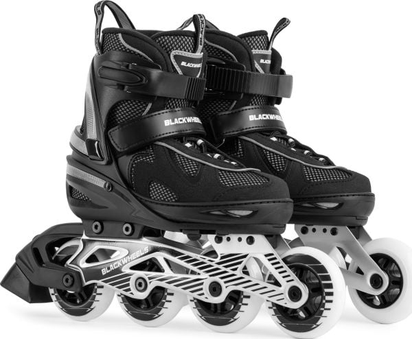 Blackwheels säädettävät rullat Flex Pro sort koko 38-41