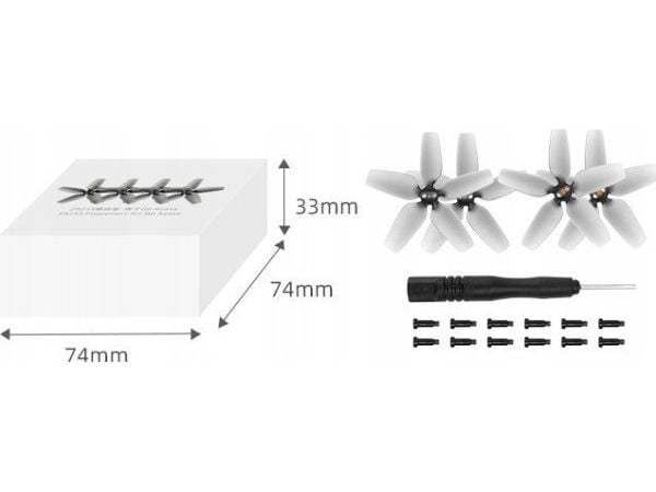SunnyLife sett til propeller 4 stk til DJI Avata - rød - 2925s-2-r