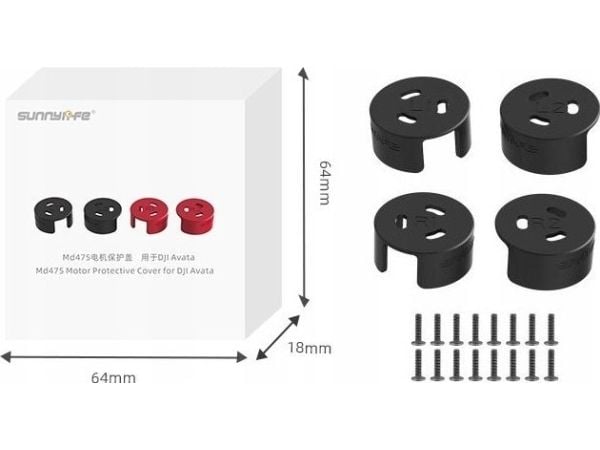SunnyLife 4x skydd för motorer till drönare för DJI Avata - AT-MD475-D