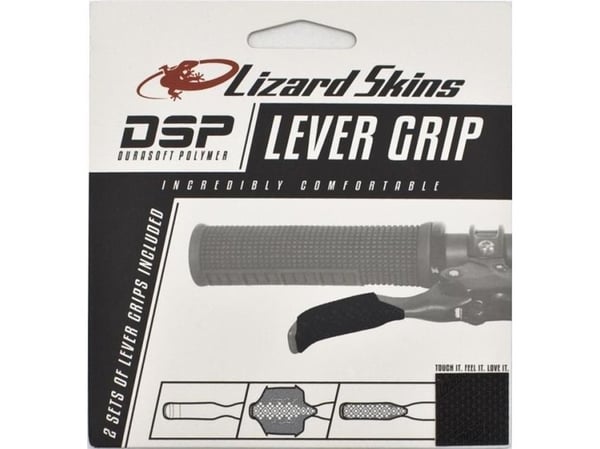 Lizard Skins DSP hendelgrep - Jet Black 0,5 mm (2 sett à 2 stk.) (NY 2023)