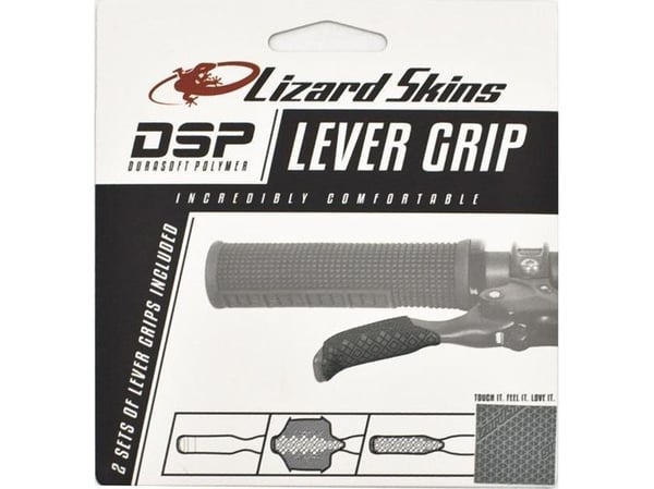 Lizard Skins DSP Lever Grip - Platinum Gray 0,5 mm (2 sett á 2 stk) (NY 2023)