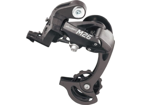 Microshift bakgir MICROSHIFT 7-8-delt (1/2x7/8), kompatibel med Shimano, kort bur, maks 28-36T, min 11-12T, kapasitet 39T (NEW)