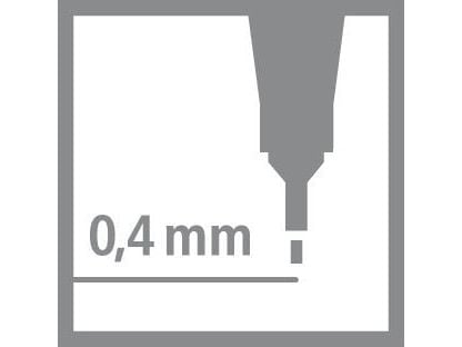 STABILO point 88, Multifärg, Fin, Multifärg, Plast, Hexagonal, 0,4 mm