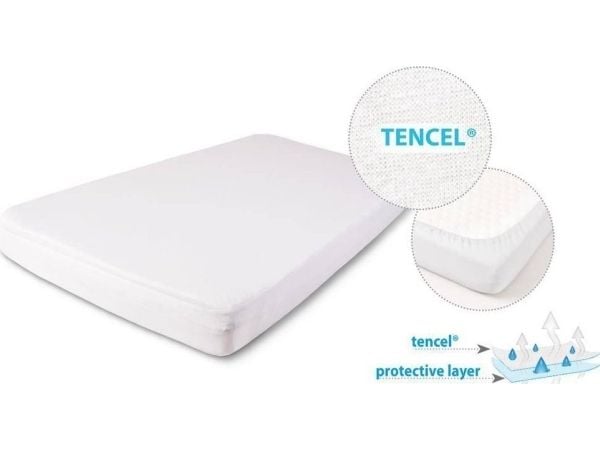 Multitex beskyttelsesark med strikk 90 x 200 cm TENCEL 01