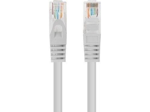 Lanberg - Koblingskabel - RJ-45 (hann) til RJ-45 (hann) - 4.8 mm - UTP - CAT 5/5e - uten hindringer, flertrådet - grå, RAL7035