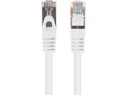 Lanberg - Koblingskabel - 5.7 mm - skjermet F/UTP - CAT 6 - flertrådet - hvit, RAL 9010 (en pakke 10)