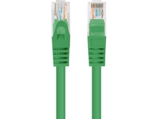 Lanberg - Koblingskabel - RJ-45 (hann) til RJ-45 (hann) - 4.8 mm - UTP - CAT 5e - formstøpt, rund, uten hindringer, flertrådet - grønn, RAL 6024 (e...