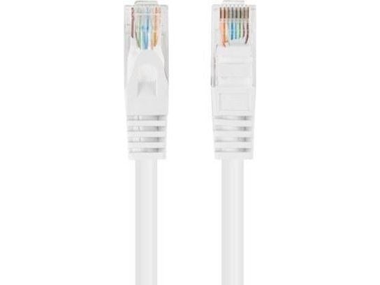Lanberg - Koblingskabel - 4.8 mm - U/UTP, uskjermet - CAT 5/5e - flertrådet - hvit, RAL 9010 (en pakke 10)