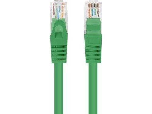 PATCHCORD CAT.6 UTP 2M VIHREÄ FLUKE LÄPÄISSYT LANBERG 10-PAKKAUS