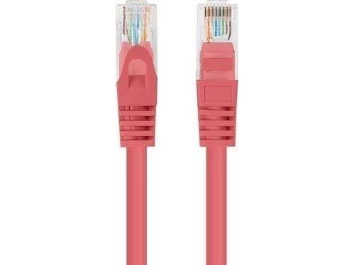PATCHCORD CAT.6 UTP 3M PUNAINEN FLUKE LÄPÄISSYT LANBERG 10-PAKKAUS
