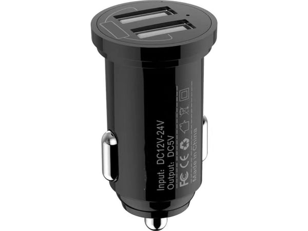 Techly IUSB2-CAR5-A24, Automaattinen, sikarin sytytin, 2,4 A, musta