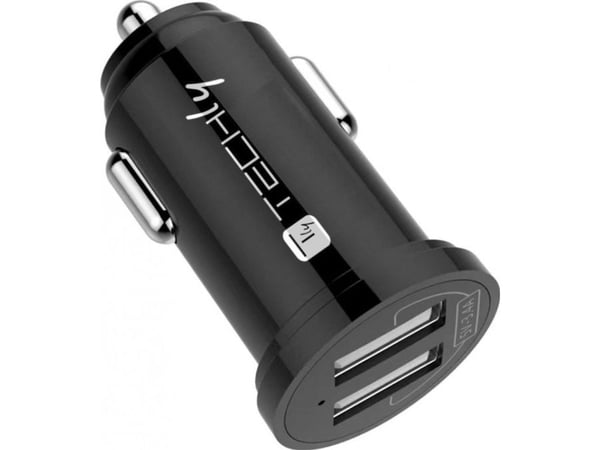 Techly IUSB2-CAR5-A34, Automaattinen, sikarin sytytin, 3,4 A, musta