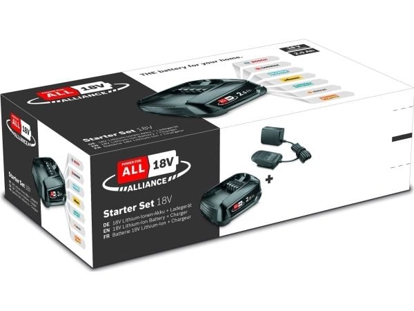 Bosch Power for All - 18V batterisett - 2,5Ah batteri + AL 18V-20 lader