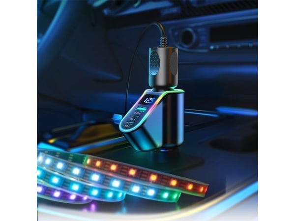 Joyroom lader Joyroom hurtig billader 4in1 USB-A QC3.0 / 2xUSB-C PD 150W svart (JR-CL21)