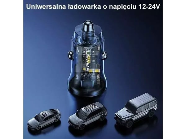 Usams Laturi USAMS C32 1xUSB+1xUSB-C 30W pikalataus sininen/sininen (US-CC164)