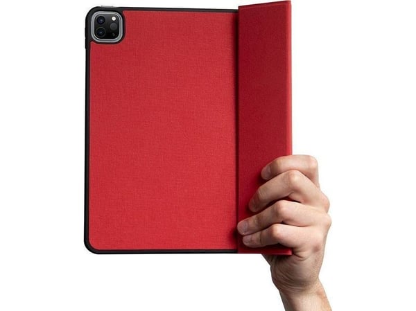 Crong Crong FlexFolio nettbrettveske iPad Pro 11 (2022-2021) / iPad Air 10.9 (5.-4. generasjon) med Apple Pencil (rød)