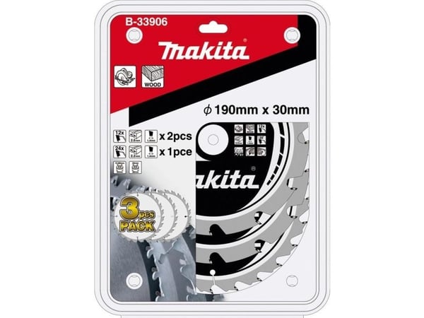 Makita Specialized - Sagbladsett - 3 deler - 136 mm