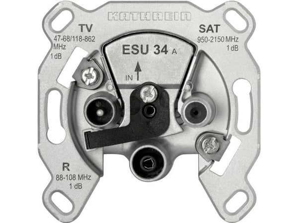 KATHREIN ESU 34 - Pistorasia - F-pistoke, IEC-liitin X 2
