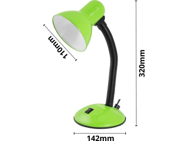 Pöytävalaisin Esperanza ELD107G Esperanza pöytävalaisin e27 arcturus vihreä