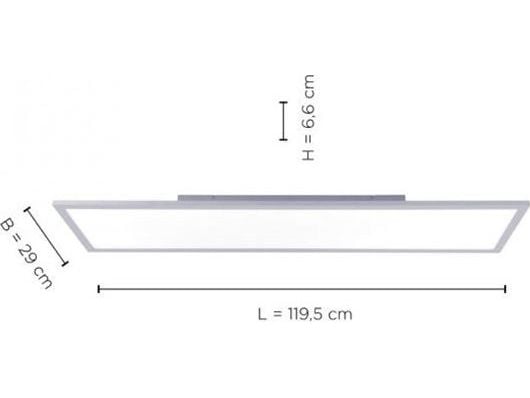 Taklampe Paul Neuhaus Flat 14753-21 LED 16W flat hvit