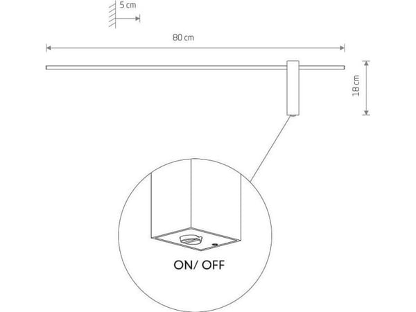 Vegglampe Nowodvorski Motive 10311 LED-veggarmatur 11W til gang svart
