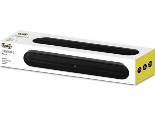 Trevi SB 8316 TV, 2.0 kanaler, 60 W, 80 dB, 5,71 cm (2.25"), Sort, LED