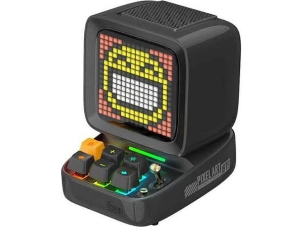 Divoom Ditoo Pro Gonik BT black, Trådløs, Stereo bærbar høyttaler, Sort, LED, Innebygd batteri, 8 timer