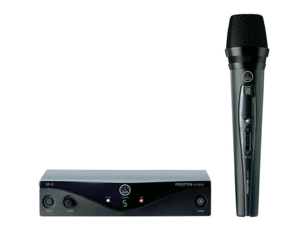 AKG PW45 langaton mikrofonisarja Lähetystyyppi:Langaton sis. kiinnittimen