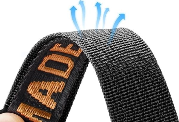 Dux Ducis Strap (Outdoor Version) rem för Apple Watch Ultra/SE/8/7/6/5/4/3/2/1 49/45/44/42 mm nylon svart/orange