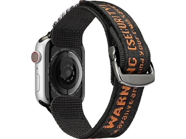 Dux Ducis Strap (Outdoor Version) rem för Apple Watch Ultra/SE/8/7/6/5/4/3/2/1 49/45/44/42 mm nylon svart/orange