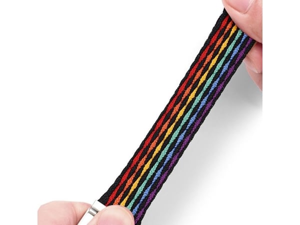 Dux Ducis rem (Mixture II) til Apple Watch SE, 9/8/7/6/5/4/3/2/1 (41/40/38 mm) vevd rem med mørke striper
