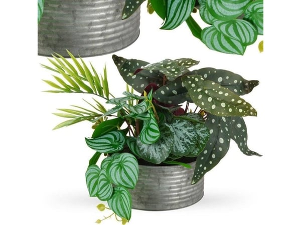 Vill kunstig plante i potte, komposisjon 28 cm
