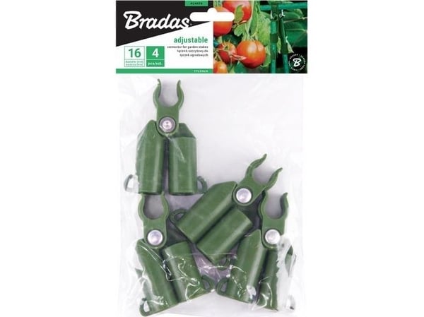 Bradas toppbeslag, justerbart for stenger 16 mm - 4 stk/pk