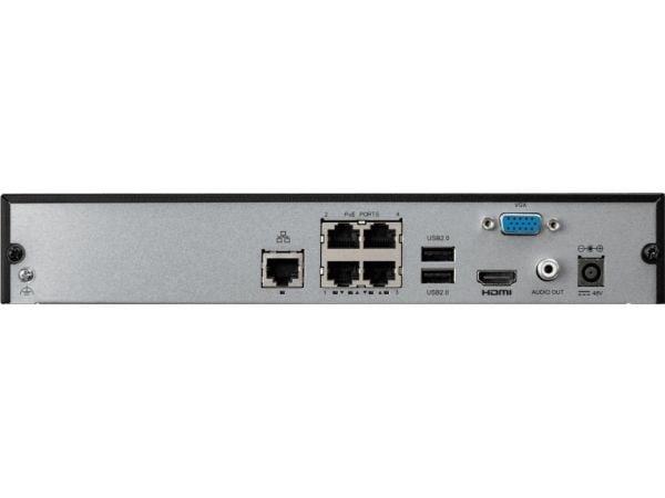 BCS BCS-P-NVR0401-4KE-4P-III 4-Channel IP Recorder with PoE and 8MP Support
