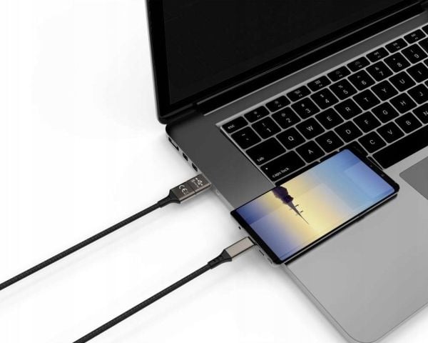Smartere USB-kabel USB 2.0 USB-C®-pinne, USB-C®-pinne 1 m SMRTER_SPEEDY_C_BK