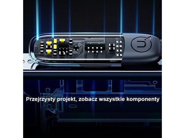 USAMS USB-C Lightning PD 20W hurtiglading Iceflake Series 1,2 m hvit SJ583USB02 (US-SJ583)