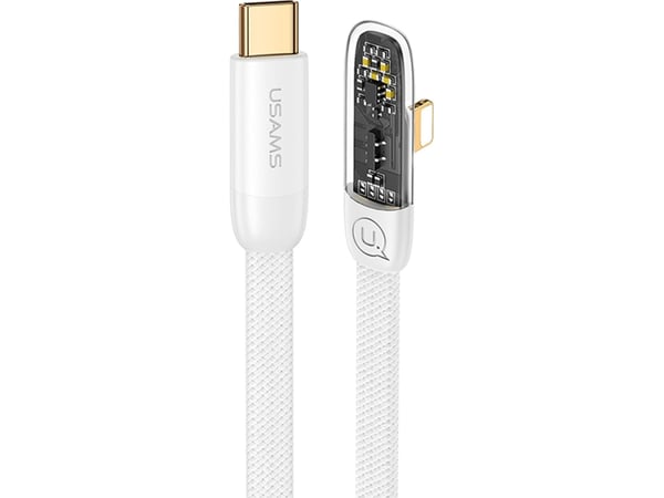 USB-kabel Usams USB-C - USB-C 1,2 m vit (USA890)