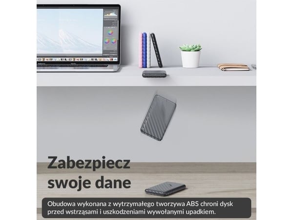 Orico hölje för SATA 2,5"-disk till USB 3.1 svart