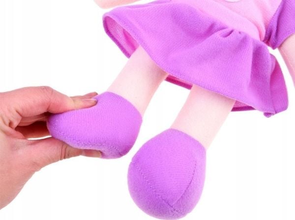Jokomisiada stoffdukke Zuzia 33 cm lavendelfarget kjole ZA3853
