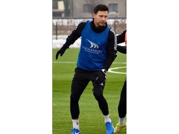 YakimaSport fotballmerke blå, merkestikke Junior