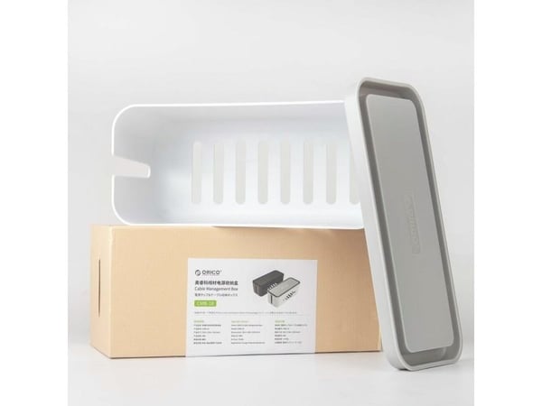 Kabelorganisatör Orico, vit, 30 cm