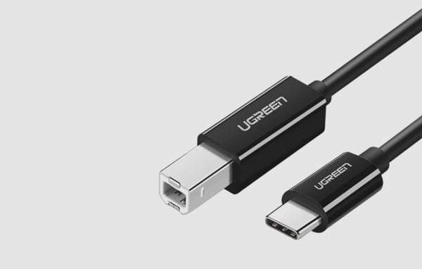 Ugreen USB cable USB-C 2.0 to USB-B cable UGREEN US241 for printer, 1m (black)