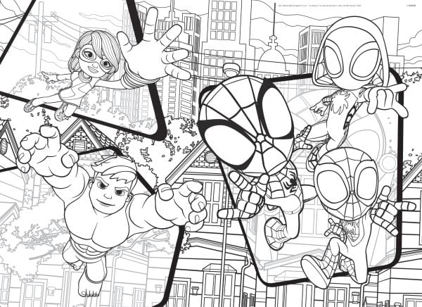 Lisciani LISCIANI LISCIANI MARVEL PUZZLE DF MAXI FLOOR 24 SPIDEY