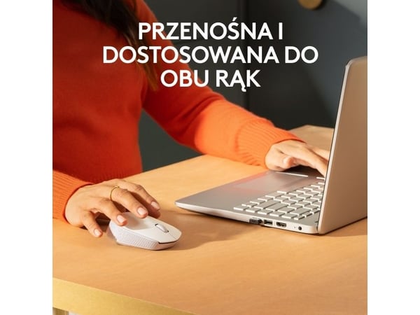 Logitech M171 - Mus - höger- och vänsterhänt - trådlös - 2,4 GHz - trådlös mottagare (USB) - Off-White