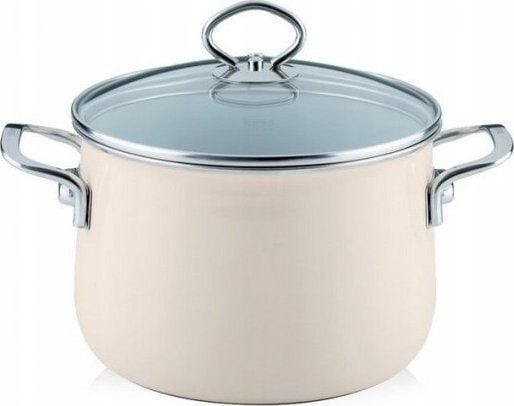 Riess høy gryte med lokk 6,5 l 24 cm Avorio