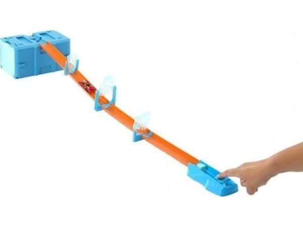 Hot Wheels Track Builder Ice Crash Pack, Set med fordon och bana, 4 År, Plast, Multifärg